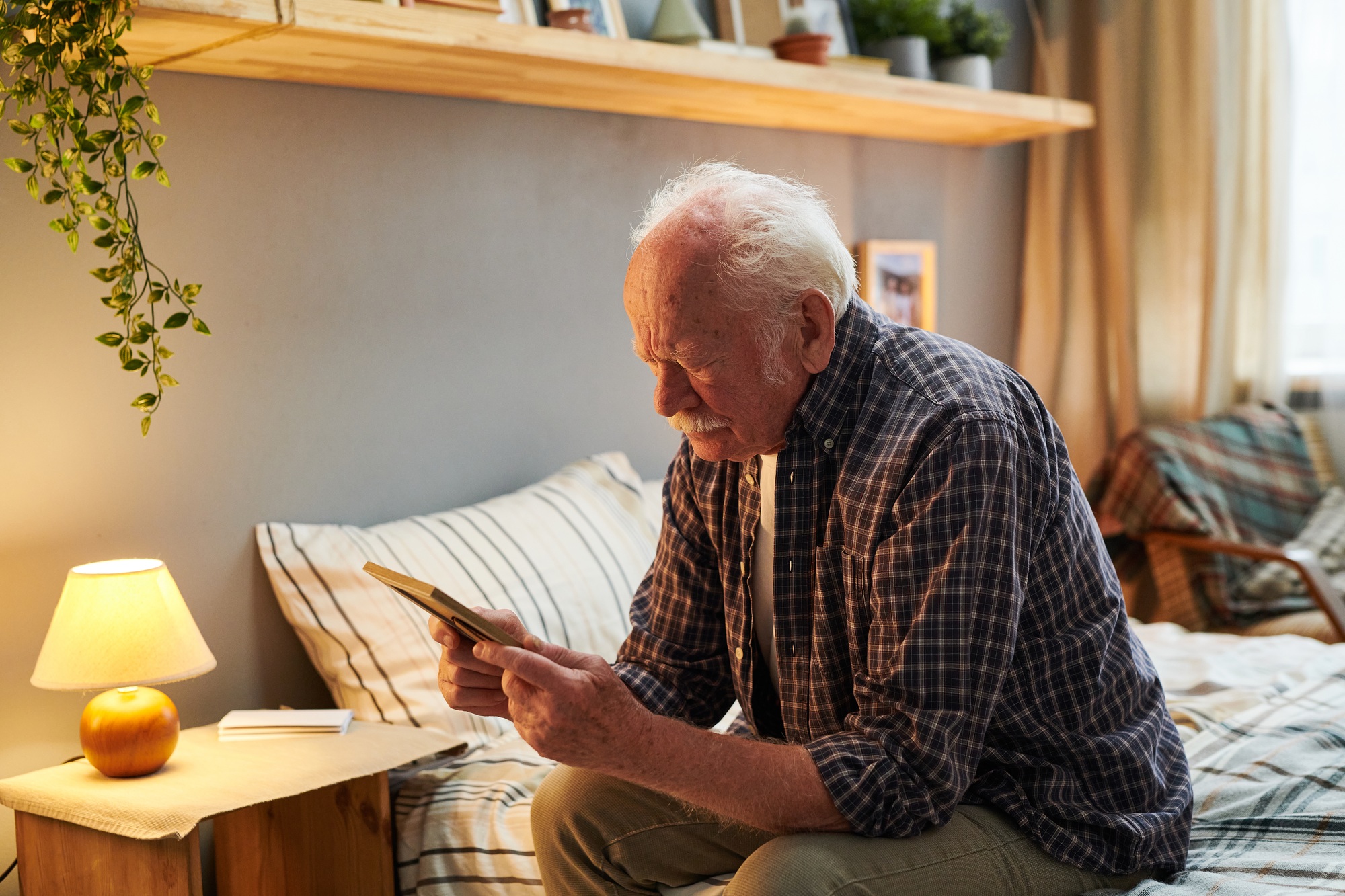 Senior man missing his family